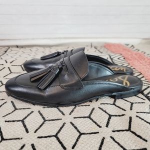 SAM EDELMAN BLACK PARIS MULE, SZ 8 .5